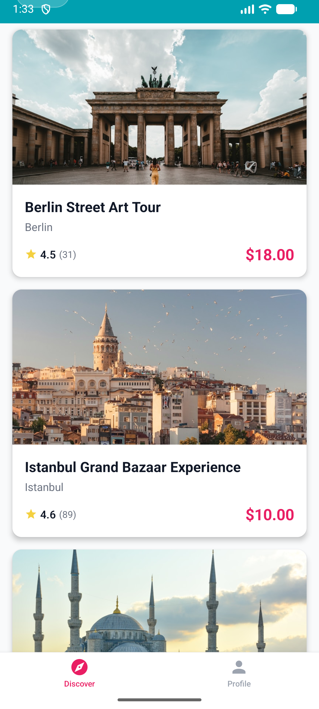Browse Tours
